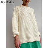 Autumn Winter Thickening Oversized Green Sweater Women Long Sleeve Casual Loose Pullovers Female Solid Knitted