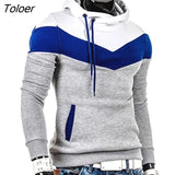 Autumn Hoodies Men Sweatshirt Male Stitching Hooded Hip Hop Long Sleeve Sweatshirt Men Silm Hoodies