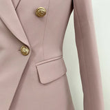 Professional Fashion Double-Dancing Green Fruit Collar Suit + Nine-Point Trousers Set Two