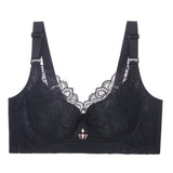 Plus Size Wireless Bras for Women Push Up Bra Sexy Underwear Lace Lingerie Femme C D E