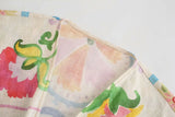 Women's New Lulen Short-Sleeved Printed Linen Dress