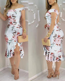Women Sexy Shiny Rhinestone Embellished Off Shoulder Bodycon