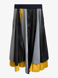 High Waist Irregular Spliced Contrast Color Irregular Half-body Skirt Women Fashion Tide New Spring Autumn 2023