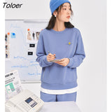 Women Fake Two Piece Fleece Sweatshirts 2022 Winter Long Sleeve O Neck Loose Hoodie Warm Casual Streetwear
