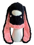 2023 Cute Women Girls Knitted Skullies Beanies Solid Winter Warm Loose Causal Cute Animals Ears Pattern Caps Hat Club-Outfit
