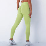 NEW Women High Waist Sports Pants Seamless Gym Leggings Female Running Training Fitness Gym Women
