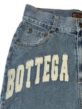New Fashion Men's Fry Street Loose Five-Cent Pants Fashion Trend Brand Retro Letter Denim Shorts-Outfit