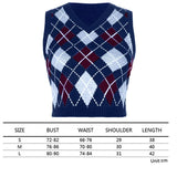 girl Sweater Vest women jumper V Neck pullover Knitted Vests Women y2k Preppy Style Crop Top Autumn 2020 solid