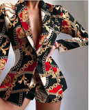 New Casual Print Fashion Small Suit Women's