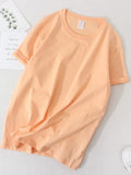 Sleeve Oversized T-shirt Cotton Women Top Summer 2022 Solid White T shirts 100% Cotton Tees Lady Basic T Shirt Women