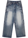 Hop Washed Distressed High Waist Baggy