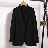 Toloer And Autumn Suit Jacket Female Small Man 2024 Spring And Autumn New Korean Version Temperament Goddess Fan Small Leisure Small Suit-Outfit