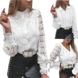 2025Wish Exploding Shirt New Solid Color Lace V T-Shirt Women's