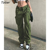 Vintage Pants 2023 High Street Retro Low-waisted Baggy Jeans for Women Egirl Harajuku Aesthetic Alt Cloth