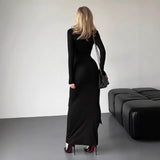 Women's Fashion Deep V Sexy Long-Sleeved Ribbon In Autumn 2025 Women's Dress