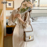 Long Sleeve Shirt Dress Women Spring Vintage Midi Jacket Dress Female Casual Loose Party Robe Maxi Bandage Vestido
