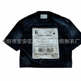 19 Street Threo Cotton-Haired Hob-Throgo-Style Loose Y2k Round Collar Long-Sleeved Shabby