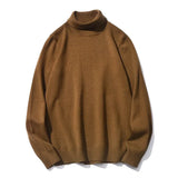 Brand Men Solid Color Turtleneck Sweater Men Slim Warm Casual Sweater Autumn Winter Fashion Turtleneck Sweater