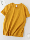 Sleeve Oversized T-shirt Cotton Women Top Summer 2022 Solid White T shirts 100% Cotton Tees Lady Basic T Shirt Women