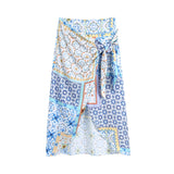 Women's Chiffon Floral Short-Sleeved Dress