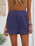 New Women's Shorts Burst Casual High-Waisted Cotton Straight