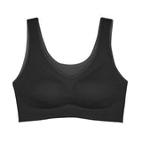Plus Size Bras for Women Ultra Thin Seamless Underwear Wire Free Vest Active Bra with Pad M to