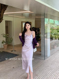 Xixi 2025 Autumn New White Label Thin Temperament With Dress High-End Long Dress Women