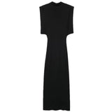 Winter Women's Temperament Thin With Cushioned Shoulder Knit