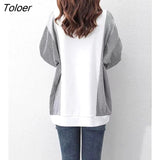 Pullovers Women Spring Autumn New Korean Style Loose Shirt Stitching Pullover Casual All-match Long Sleeve Womens