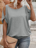 Riding Summer Wear Design Small Elegant Shoulder Hollow