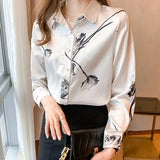 printing ladies shirts Women's Blouses 2021 Spring Autumn Long Sleeve Shirts Tops Blusas