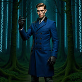 2025 Autumn And Winter With Lining Burst Single Hairs, The Coat Man Thickths The Double Clasp Of The