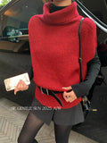 Xixi 2025 Autumn New White Standard Temperament Wool Solid Color Short-Sleeved Knitted Top Does Not Contain