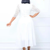 Belt 2025 New Fashion Splicing Chiffon Nails African