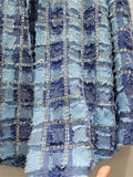 Women's Denim Shirt Loose Patchwork Burrs Edge Distressed Checkered Single Breasted Diamond Blouse 2024 Summer New Fashion-Outfit