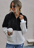 Casual Fleece Zipper Long Sleeve Hooded