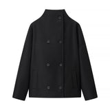 Women's Clothing Explosion Fashion Casual Collar Beads And Short Jacket
