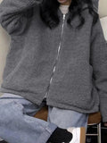 Preppy Reversible Lambswool Hooded Jacket-Outfit