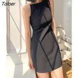 Summer Women New Spaghetti Strap Elegant Party Mini Dress Female Fashion Sexy Ladies Sleeveless
