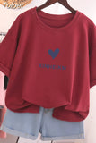 100% Cotton L-5XL T Shirt Plus Size Tshirt Short Sleeve Cartoon Women Top Summer Sweet Couple O Neck Oversized T