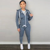 Winter Matching Sets Womens Two 2 Piece Sets Tracksuit Pink Sweatsuits For Womens Outfits Zipper Zipper Top Pants
