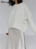 Blue Oversized Sweaters For Women Fashion 2022 Green Loose Sweater Casual Autumn Pullovers For Winter Women Warm