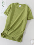 Sleeve Oversized T-shirt Cotton Women Top Summer 2022 Solid White T shirts 100% Cotton Tees Lady Basic T Shirt Women