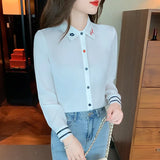 Spring Autumn Women's Blouses Fashion printing ladies shirts Long Sleeve Shirts causal Tops Blusas
