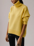 Turtleneck Women Sweater Oversize Warm Knitted Pullover Loose Sweater Woman Winter 2022 Thick Sweater Winter