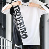 Men's Suits Sports Youth Casual Men Clothing Set Loose Oversized T-shirt Sweatpants Brand Korean Trend Hip-hop Two Piece