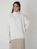 Autumn Winter Women Turtleneck Sweater Thick Warm Solid Pullover Top Oversized Base Chic Casual Loose Female Knit