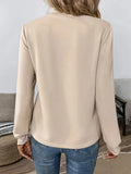 And Winter Leopard Collar With Round Tie Loose Casual Women's