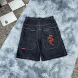 Baggy Denim Shorts Harajuku Y2K Jeans Hip-Hop Vintage Summer Brother-Outfit