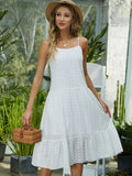 Ruffle Hem Spaghetti Strap